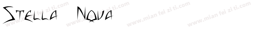 Stella Nova字体转换
